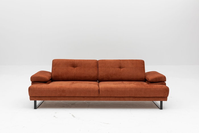 Atelier Del Sofa Sofá-cama 3 Plazas Mustang Naranja Estilo Industrial Hotelero